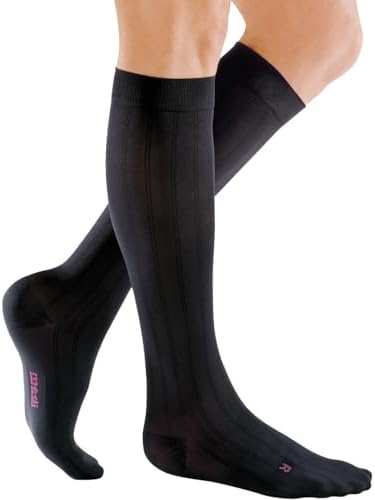 mediven for Men Classic, 20-30 mmHg – Calf High Compression Stockings, Closed Toe Leg Circulation for Men, Compression Dress Socks, Leg Support Compression Coverage