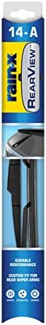 Rain-X 850026 RearView 14-A Rear Wiper Blade, 14 Inch Composite Rear Wiper Blade, Fits Rock Lock 2 (Pack Of 1), Automotive Replacement Wiper Blades That Meet Or Exceed OEM Quality And Design Standards