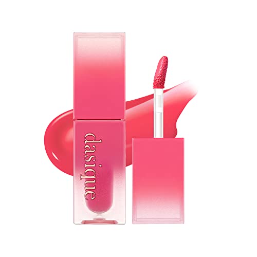 dasique Juicy Dewy Tint (07 Cherry Soda) 0.12 oz | Light Application with moisture | Long-wearing Glossy Lip Stain, Non-sticky | Vegan, Cruelty-free | K-beauty