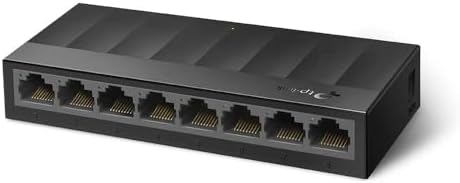 TP-Link Litewave 8 Port Gigabit Ethernet Switch | Desktop Ethernet Splitter | Plastic Case | Unshielded Network Switch | Plug & Play | Fanless Quiet | Unmanaged (LS1008G) (Renewed)