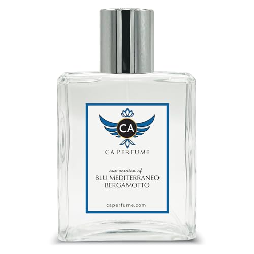 CA Perfume Impression of Parma Blu Mediterraneo Bergamotto For Women & Men Replica Fragrance Dupes Eau de Parfum Spray Bottle 3.4 Fl Oz/100ml-X1