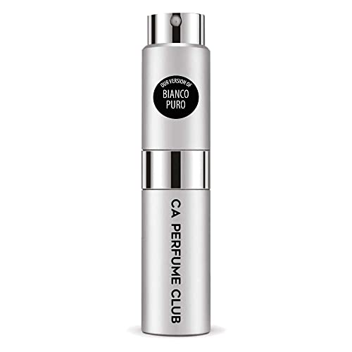 CA Perfume Impression of T Terenzi Bianco Puro For Women & Men Replica Version Fragrance Dupes Concentrated Long Lasting Eau de Parfum Spray Refillable Atomizer Bottle 0.27 Fl Oz/8ml-X1
