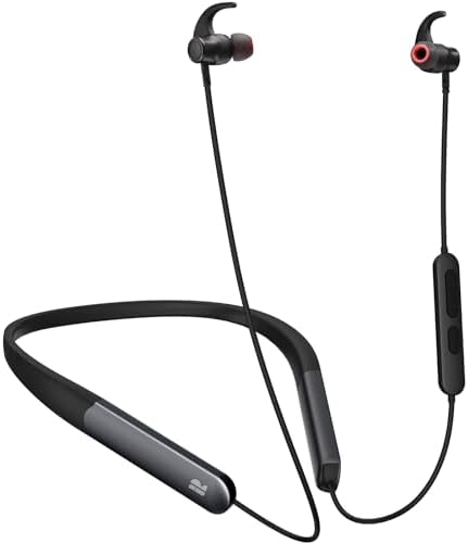 Bluetooth Headphones, 150H Playtime Wireless Bluetooth Earbuds with Earhooks, w/Mic in-Ear Magnetic Neckband Earphone, IPX7 Sweatproof Deep Bass Headset for Home, Traveling, Outdoor, Business Trips