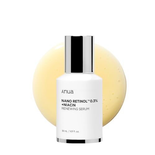 Anua Retinol Serum for Anti-Aging, Textured skin | 0.11% Retinol, 5% Niacinamide, 20+Soothing Ingredients Gentle for Beginner (30ml /1.01 fl.oz.)