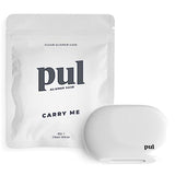 PUL Clear Aligner & Retainer Case Compatible with Invisalign, Pul Tool, Retainers, Dentures, Mouthguards, Nightguards, & Floss Picks - Secure Magnetic Closure for Slim, Sleek Durable Design (White)