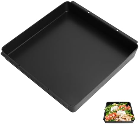 Non-Stick Griddle Plate for Ninja XSKOCTPN Woodfire OO100 Series,12” x 12” Cooking Baking Pan for Ninja Woodfire Outdoor Pizza Oven Grill Accessories, Pre-Seasoned