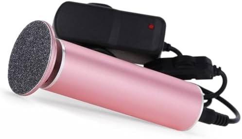 Electric Foot Callus Remover (Speed Adjustable) with 60pcs Sandpaper Disk, Professional Electric Foot File Pedicure Tool Foot Sander for Feet Dead Skin (Upgraded FCR-1 Pink)