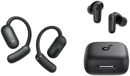 Soundcore AeroFit 2 by Anker Open-Ear Headphones with P30i, Adjustable Ear Hooks, Snug Fit, Rich Bass, Hi-Res Wireless Audio, 42H Playtime, Bluetooth 5.4, App Control, IP55, AI Clear Calls