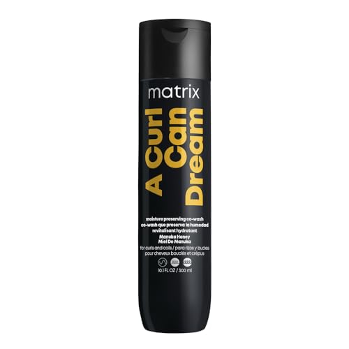 Matrix A Curl Can Dream Co-Wash (Gentle Cleansing Conditioner) For Curly and Coily Hair - Revives Curls Between Washes and Enhances Curl Definition, With Manuka Honey Extract, 10.1 Fl Oz
