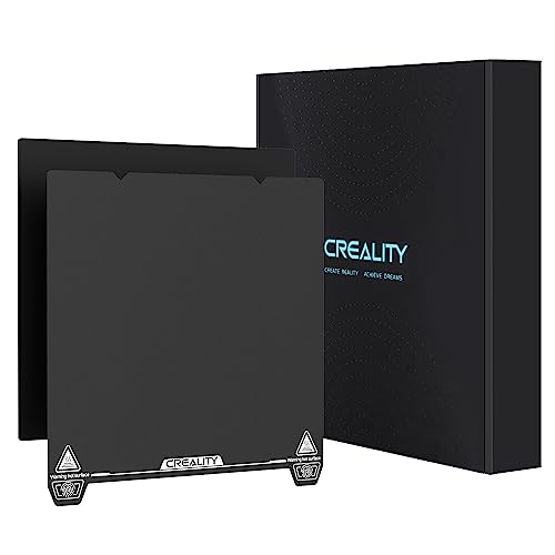 Creality Official Ender 3 S1 Original Build Plate, 235x235mm Texture Surface PEI Sheet Magnetic Removable Flexible Spring Heat Resistance Bed Plate for Ender 3 V3 SE/KE, Ender 3 S1 Pro, Ender 5 S1
