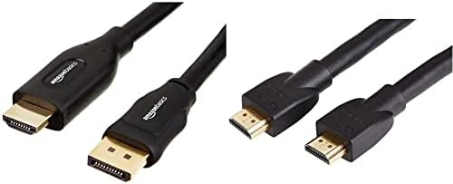 Amazon Basics Uni-Directional DisplayPort to HDMI Display Cable - 25 Feet & CL3 Rated High-Speed 4K HDMI Cable - 25 Feet