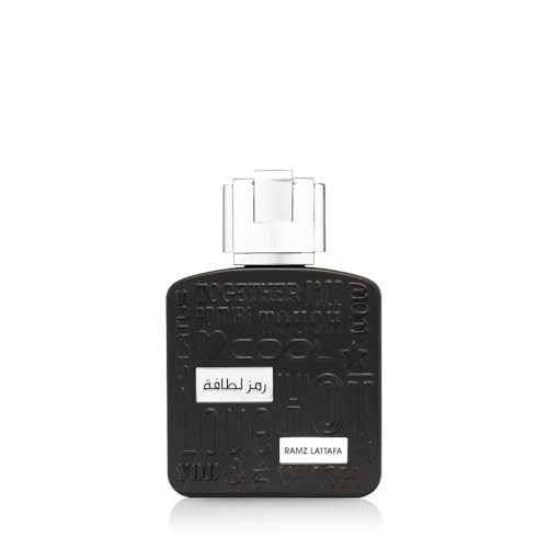 Lattafa Ramz Silver for Unisex Eau de Parfum Spray, 3.4 Ounce / 100 ml