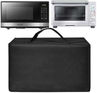 Heat-Resistant Waterproof Nylon Cover Oven Protection Case for BLACK+DECKER EM031MB11 Microwave Oven/Breville Smart Oven BOV800XL Convection Toaster Stainless Steel Oven