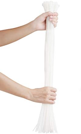 100PCS Cable Zip Ties Heavy Duty 18 Inch Strong Large Cable Wire Ties - Industrial Durable Strong Wire ties for binding fences, Awnings Tying branches Bundling of crops Fixed water pipes