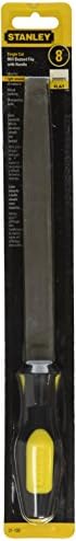 STANLEY File Set, Mill Bastard File, Single Cut with Handle, 8-Inch (21-106)