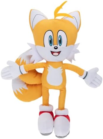Franco Super Soft Plush Cuddle Pillow Buddy, 1 Count (Pack of 1), Sonic The Hedgehog Tails