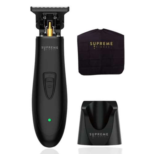 Supreme Trimmer T Shaper DLC Trimmer for Men (120 Min Run Time) Low Noise Professional Barber Trimmer for Sensitive Skin, Kids & Elderly – Men’s Cordless Beard Trimmer | ST5206 Black