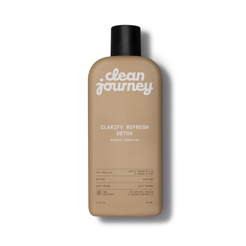 Clarify Refresh Detox Hair Shampoo, EWG Verified, Infused with Tea Tree Oil and Biotin, For Oily Hair + Buildup, Clean Ingredients, Vegan, Fresh Scent, 12 Fl Oz
