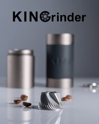 KINGrinder K2 Manual Hand Coffee Grinder with Bent Handle for French Press, Drip, Espresso with Assembly Consistency Stainless Steel Conical Burr Mill, 25g Capacity