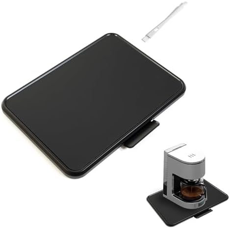 Appliance Sliding Tray - Extra Large Wide Rolling Tray 16.1'' x 11.7'' Under Cabinet Storage Organizer for Airfryer, Coffee Maker, Stand Mixer, KitchenAid - Complete with Cleaning Brush