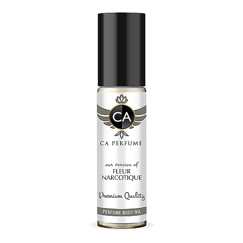CA Perfume Impression of Fleur Narcotique For Women & Men Replica Fragrance Body Oil Dupes Alcohol-Free Grand Quality Sample Size Concentrated Long Lasting Attar Roll-On 0.3 Fl Oz/10ml