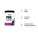 Nutricost Pre-X Extreme Pre-Workout Powder – Grape Flavor – 30 Servings – Vegetarian, Non-GMO & Gluten-Free