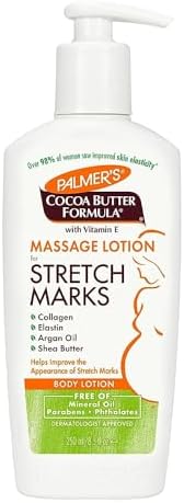 OLLY Prenatal Multivitamin Softgels and Palmer's Cocoa Butter Stretch Mark Lotion, 60 Count and 8.5 Ounces