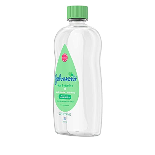 Johnson's Baby Oil Aloe Vera & Vitamin E 20.0 fl oz (pack of 8)