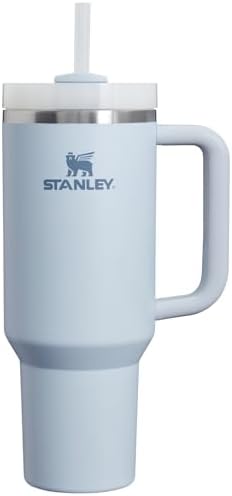 Stanley Quencher H2.0 Tumbler with Handle and Straw 40 oz | Flowstate 3-Position Lid | Cup Holder Compatible for Travel | Insulated Stainless Steel Cup | BPA-Free | Glacier