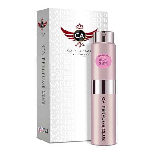 CA Perfume Impression of Bright Crystal For Women Replica Version Fragrance Dupes Spray Refillable Atomizer Bottle 0.27 Fl Oz/ 8ml