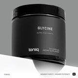 Toniiq 1300mg Glycine Supplements - 4 Month Supply - Min. 98.5%+ Tested Purity - Ultra High Strength and Bioavailable Glycine Powder Supplement - 240 Vegetarian Glycine Capsules - 120 Servings