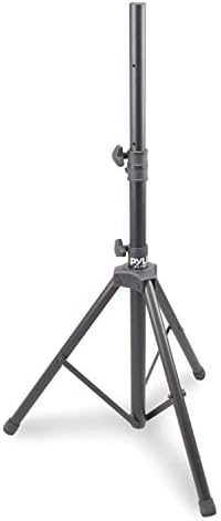 Pyle Universal Speaker Stand-Mount Holder Heavy Duty Rubber Capped Tripod, Adjustable Height from 36.2 x 58.0 inches Locking Safety PIN and 35mm Compatible Insert On-Stage or in-Studio Use-PSTND1