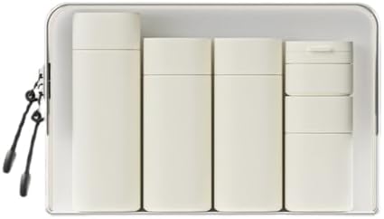 5pcs Travel Cream Dispenser Bottles Set Travel Bottles Toiletry Containers Set, TSA Approved, Travel Essentials