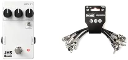 JHS Pedals 3 Series Delay Bundle with MXR Patch Cable 3 Pack