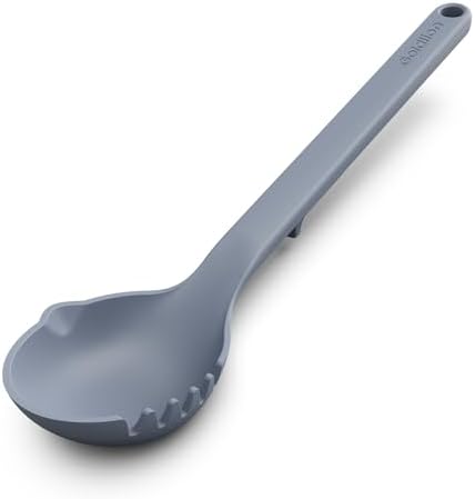 Goldlion Silicone Spoon Soup Ladle Compatible with Ninja Crockpot Slow Cooker Foodi Possiblecooker Pro - Non-Stick Cookware Safe - for Cooking, Mixing & Serving and More