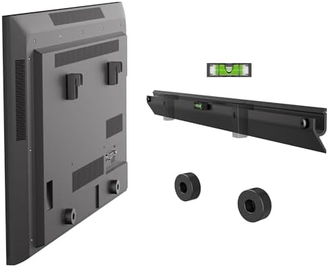 No Stud TV Wall Mount Bracket for 32-75 inch TVs, Sturdy No Drill Drywall TV Mount Up to 150 Lbs, Slim Low Profile Studless TVs Wall Mount with Max Vesa 600x400mm - Easy Install with Bubble Level
