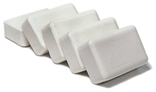 Set of 5 2% Pyrithione Zinc (ZnP) Bar Soap 4 oz - Crafted for Those with Skin Conditions - Seborrheic Dermatitis, Dandruff, etc.