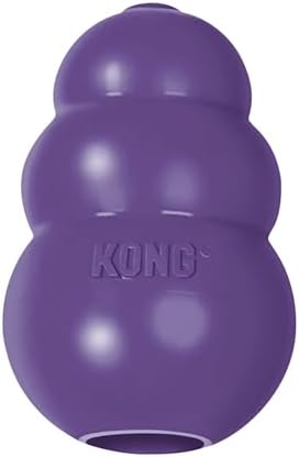 KONG Senior - Dog Toy with Gentle, Natural Rubber - Durable Dog Toy for Older Dogs - Use Treats with Stuffable Chew Toy - Treat Toy for Chewing & Fetching - for Medium Dogs