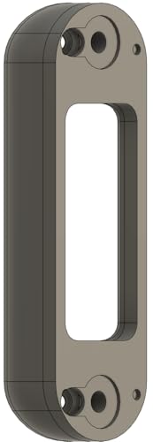 Angled Doorbell Mount compatible with Arlo 2K Video Doorbell AVD4001 (2nd Generation) (Black, 35-Degree)