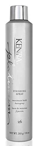Kenra Platinum Finishing Spray 26 | Maximum Hold Hairspray | Fast-drying, Non-Flaking, Non-Drying | Humidity-Resistant |All-Day Style Retention |High-Shine Finish |All Hair Types