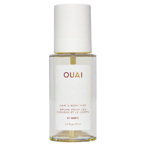 OUAI St. Barts Hair and Body Mist - Tropical-Scented Hair Perfume and Body Spray - Notes of Dragonfruit, Orange Blossom, Tuberose & Musk (3.3 Fl Oz)