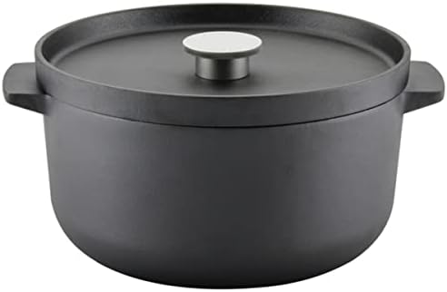 KitchenAid Seasoned Cast Iron Dutch Oven/Casserole, 6 Quart - Black