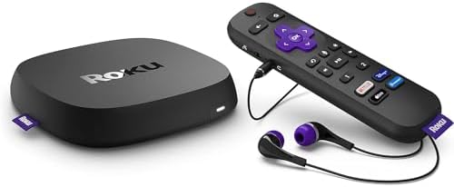Roku Ultra | The Ultimate Streaming Device 4K/HDR/D. Vision/Atmos, Rechargeable Roku Voice Remote Pro, and More | Free & Live TV (Renewed)