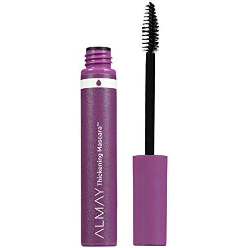 Almay Waterproof Mascara, Thickening Volume & Length Eye Makeup, Ophthalmologist Tested, Fragrance Free, Hypoallergenic, Black, 0.26 Oz