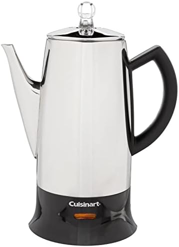 Cuisinart PRC-12FR Classic Stainless Percolator, Stainless Steel (Renewed),12 cups