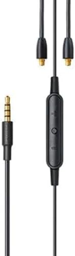 Shure RMCE-UNI Remote Mic Universal Communication Cable for Detachable SE Earbuds Earphones - 3.5mm Connector, 50-inches Long - Calls, Voice Prompts, Volume/Playback Control on Apple & Android Devices