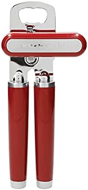 KitchenAid Tin Opener, Can and Bottle Opener, Stainless Steel, Empire Red