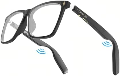 AIRMARS Smart Glasses for Men and Women with Speaker/Bluetooth Sunglasses with Blue Light Filter Lenses,Smart Sunglasses Bluetooth 5.4 Support Voice Assistant/Android/Mac/PC