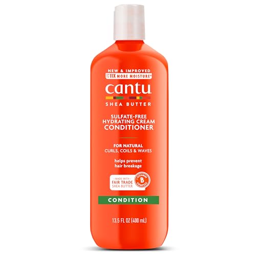 Cantu Hydrating Cream Conditioner with Shea Butter for Natural Hair, 13.5 Fl Oz (Pack of 1)