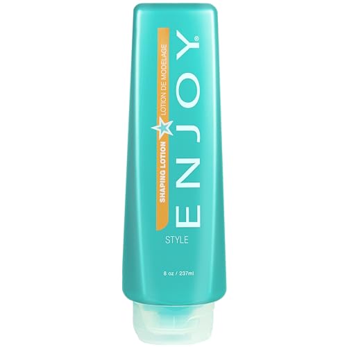 Enjoy Shaping Curly Hair Styling Cream - Adds Volume, Lightweight Curl Defining Finish, Anti-Frizz, 8 Ounce